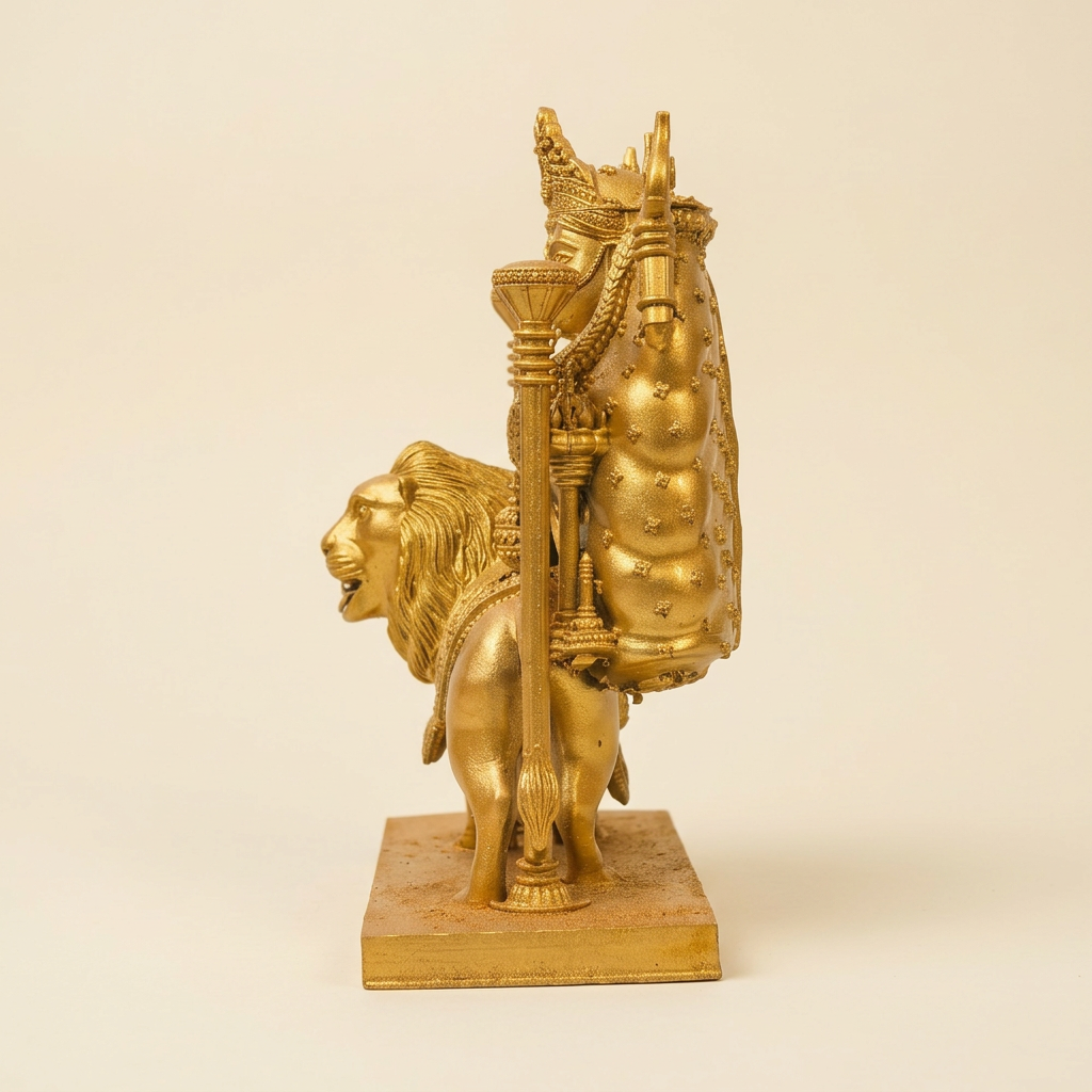 Gold statue side-profile product image