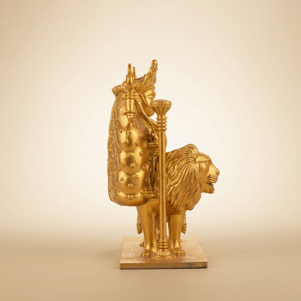 Gold statue side-view product image